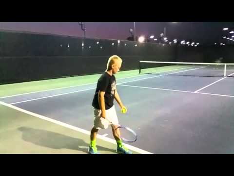 Adam Chodur 10 yr old Serve