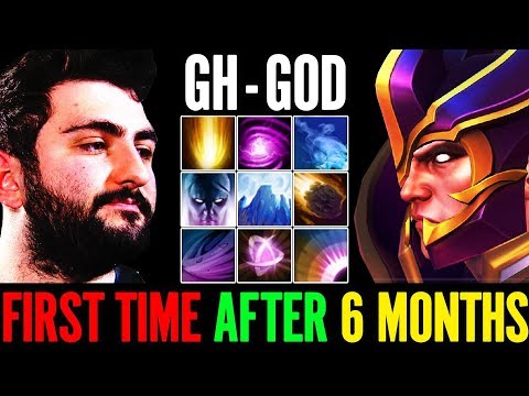 First Time see GH.God play Invoker WoW! What a Player Dota 2