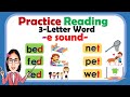 Learn To Read 3 Letter Word E Sound Phonics Reading Guide For Beginners Toddlers