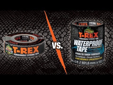 T-Rex® Tape: Duct Tape vs. Waterproof Tape
