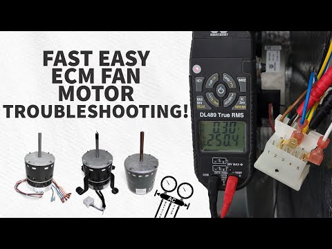 Fast Easy ECM FAN MOTOR Troubleshooting! ECM Blower Motors with Spade Terminals!