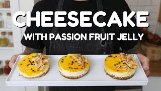Passion Fruit Cheesecake Recipe \\ Creamy and Delicious