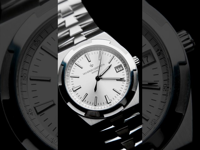 Vídeo relacionado con GMJGCIRVC Banda de reloj de cuero genuina para la serie Vacheron Constantin Overseas 4500V 5500V P47040 STARE MIRS DE MATROS DE HOJA DE ACEDILLA DE ACERO DE ACERADO