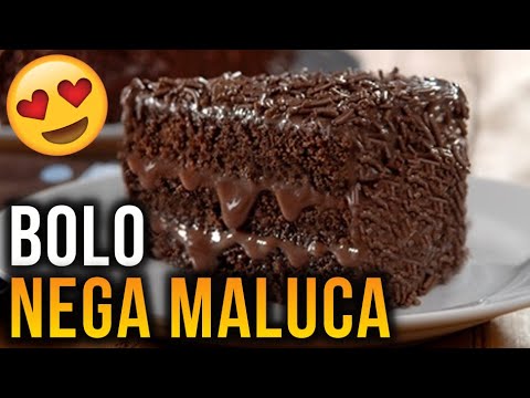 Como Fazer BOLO NEGA MALUCA | Receita SIMPLES e FÁCIL