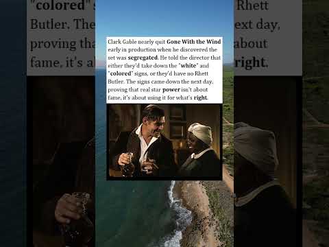 Clark Gable Threatened to Quit Over Segregation