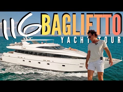 2000/2021 116ft BAGLIETTO Yacht Tour // Baglietto CHARTER Yacht