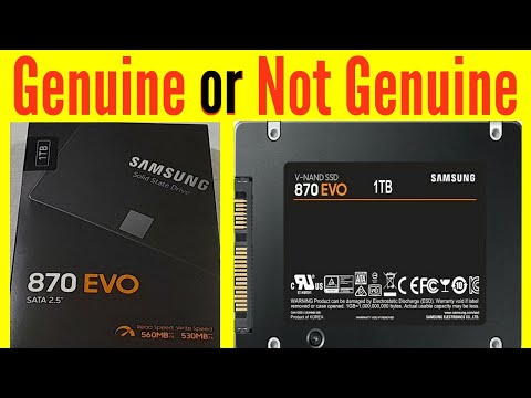 How To Check Samsung SSD is Genuine or Fake || 870 EVO 1TB || 3MB info