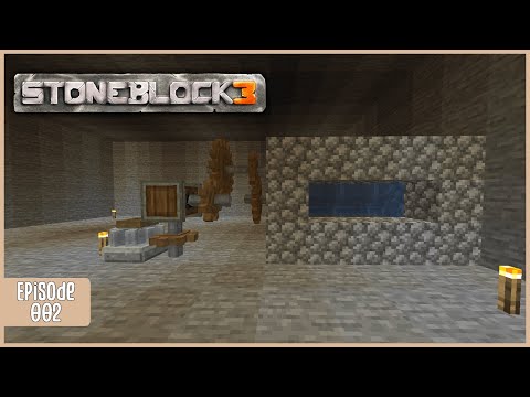 stoneblock 3 EP2 - Water Wheel Power