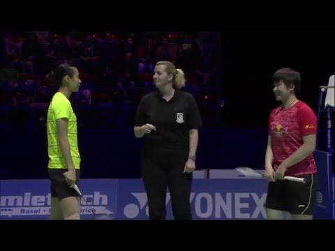 Swiss Open 2016 | Badminton F M3-WS | Wang Yihan vs He Bingjiao
