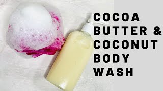 HYDRATING COCOA BUTTER & COCONUT BODY WASH I AMAZING LATHER !