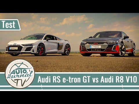 Audi RS e-tron GT vs Audi R8 V10 quattro Capristo: Elektrika vs atmosféra (Drag Race) obrazok