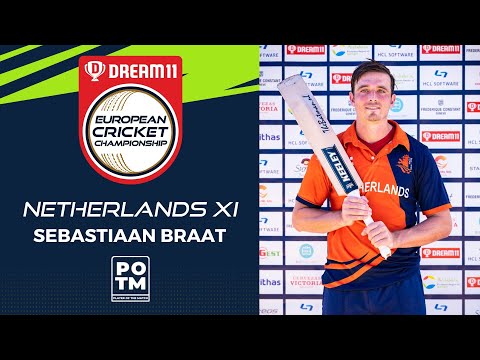 POTM: S.Braat - Championship Week, Match 16 - NED-XI vs ITA Highlights Dream11 ECC, 2022 | ECC22.112
