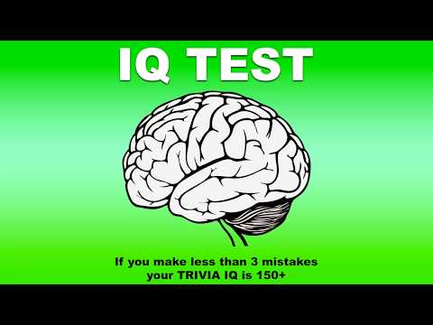 IQ test - Test your trivia IQ (2018)