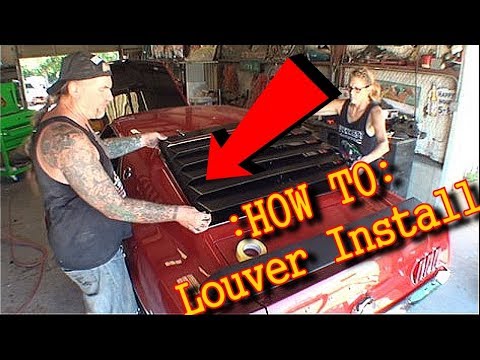 HOW TO: Install Rear Window Louvers On A Ford Mustang "Mach 1" - Part 1