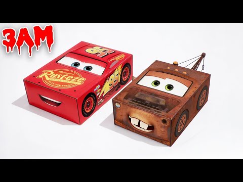 DO NOT UNBOX MYSTERY LEGO LIGHTNING MCQUEEN & MATER BOX AT 3AM! 