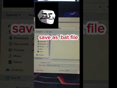 Create a Harmless Prank Virus in 18 Seconds! 🖥️💥 (Notepad Trick) #computer #shorts