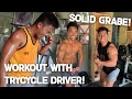 TRICYCLE DRIVER NA GYMMER PA! | GRABE SOLID YUNG MOTIVATION NIYA | NAPASABAK SA LEGS