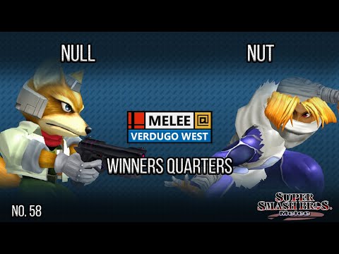 Melee @ Verdugo #58 - null (Fox) VS Nut (Sheik) - SSBM - Winners Quarters