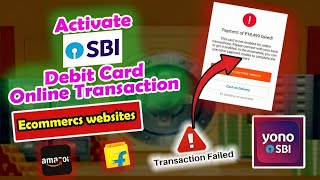 How to Fix Payment Failed Your card is not 3d secure |Activate SBI Debit Card for Online transaction