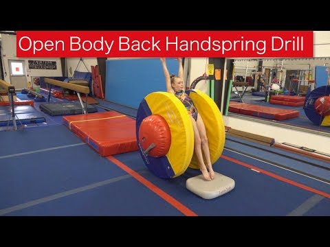 Hand Exe Spring introducing backward handspring | Recreational Gymnastics