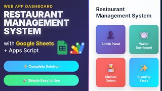 Build a Restaurant Management Dashboard with Google Sheets & Apps Script | D21