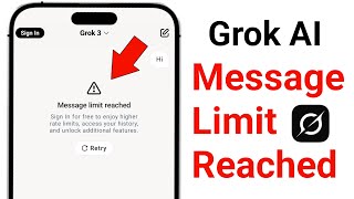 Download the video "How to Fix Grok AI Message Limit Reached Problem || Message Limit Reached On Grok AI"