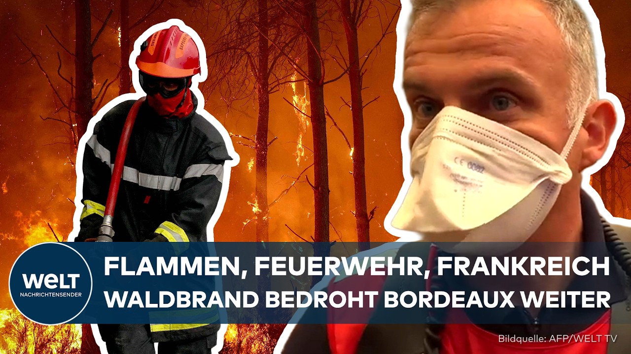 INFERNO BEI BORDEAUX: Einsatzkräfte klopfen an jeder Tür! Über 200.000 Menschen auf der Flucht