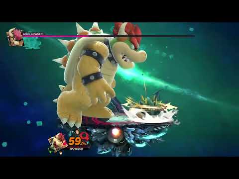 Giant Bowser vs Giga Bowser - Super Smash Bros Ultimate