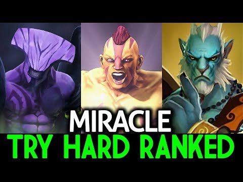 Miracle- Faceless Void & Anti Mage & Phantom Lancer Dota 2 - Try Hard Ranked