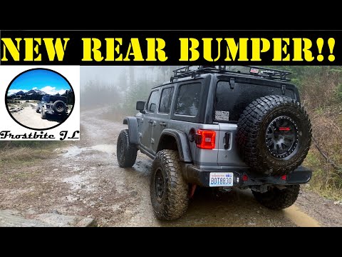 New Rubicon Steel Rear Bumper Install on JL Wrangler