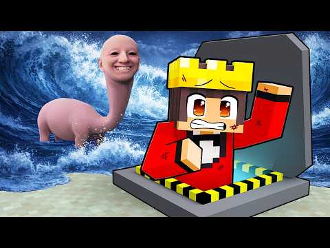 Doomsday Bunker VS Human Head Sea Monster in Minecraft!