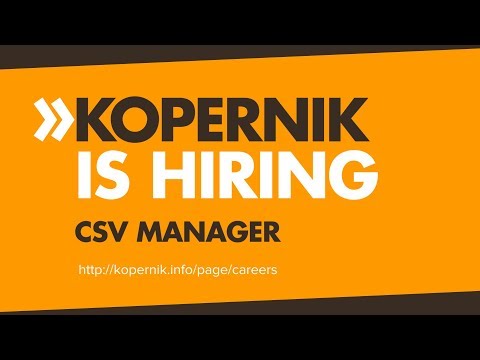 Kopernik is hiring CSV Manager!
