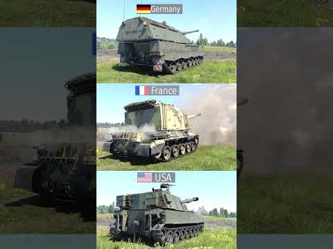 PZH 2000 vs AUF1 vs M109 - Self-Propelled Artillery - Sound Effects