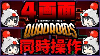 【脳がバグる #2】ニンゲンがクリアできるゲームなのか・・・！？【Quadroids】