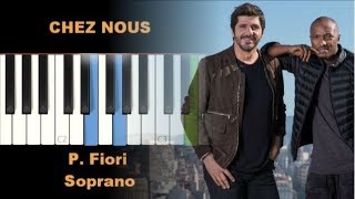 P. Fiori &amp; Soprano "CHEZ NOUS" [Piano-karaoké] 🎤 Partition gratuite