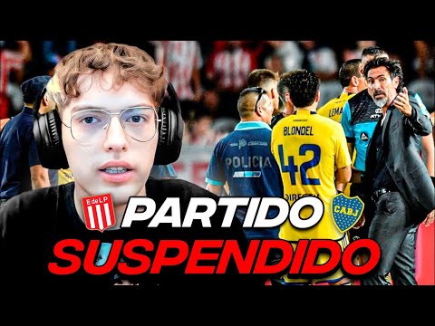 PARTIDO SUSPENDIDO: ESTUDIANTES 0 BOCA 0. FUERZA ALTAMIRANO.