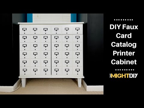 Diy Faux Card Catalog Cabinet 9 Steps With Pictures Instructables