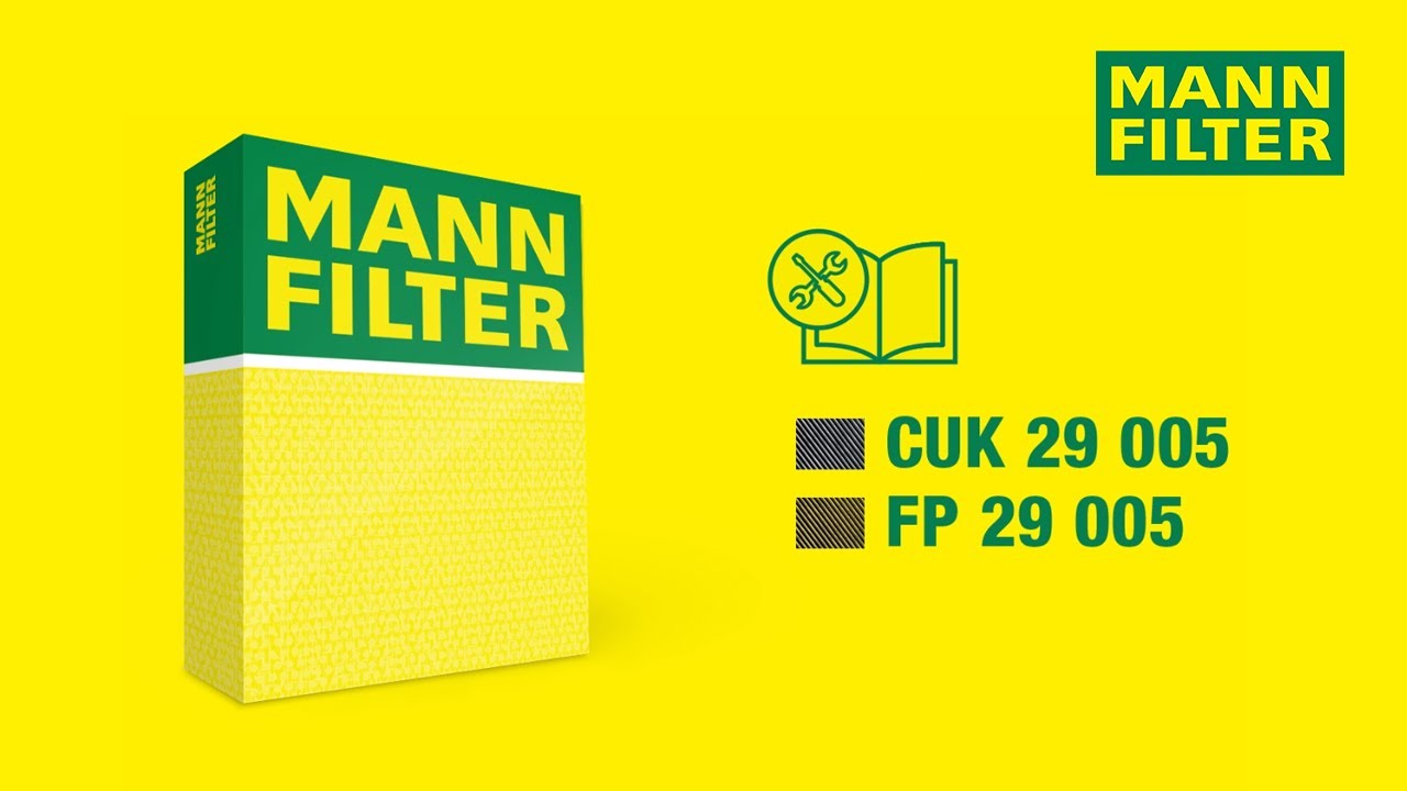 How to change a cabin air filter by MANN-FILTER | CUK 29 005 - FP 29 005