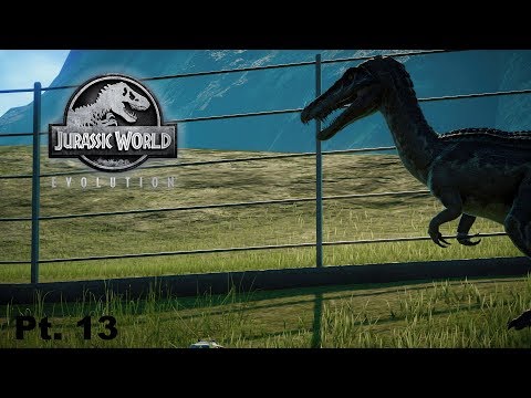 BARYONYX, MAKING MAIN STREET - Jurassic World Evolution Gameplay Pt. 13