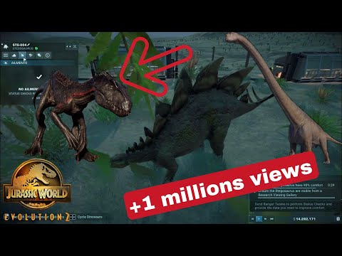 jurassic world evolution - 2 arizona camping - baryonyx,triceratops,stegosaurus (4k, 60)