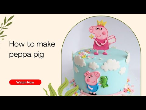 Peppa pig cake | fondant cake