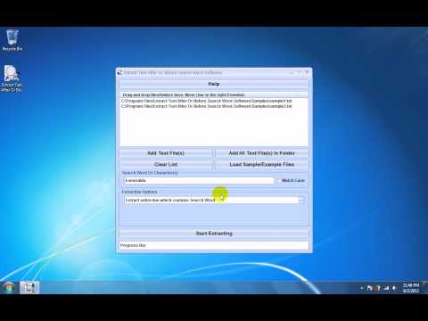 Extract Text After Or Before Search Word Software