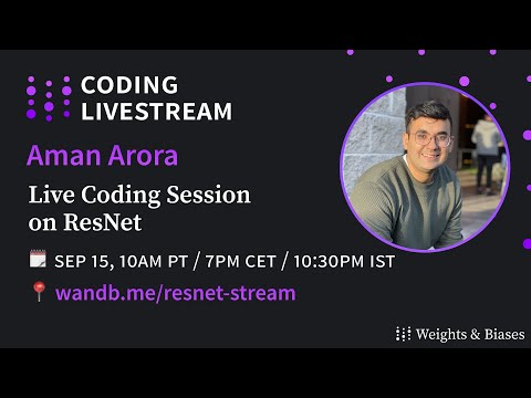 Live Coding Session on ResNet