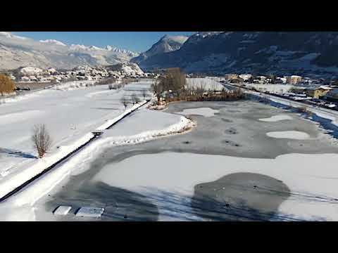 Le Golf de Sierre vu par drone