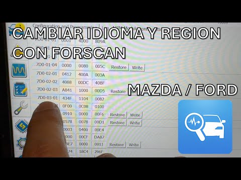 Change Language/Region on Ford and Mazda with FORSCAN