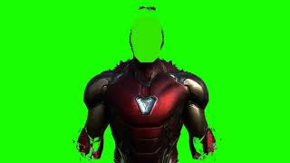 Iron man green background