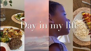 Day in my life | happy my baby, omelette lunch, drive, Japanese hamburger steak night