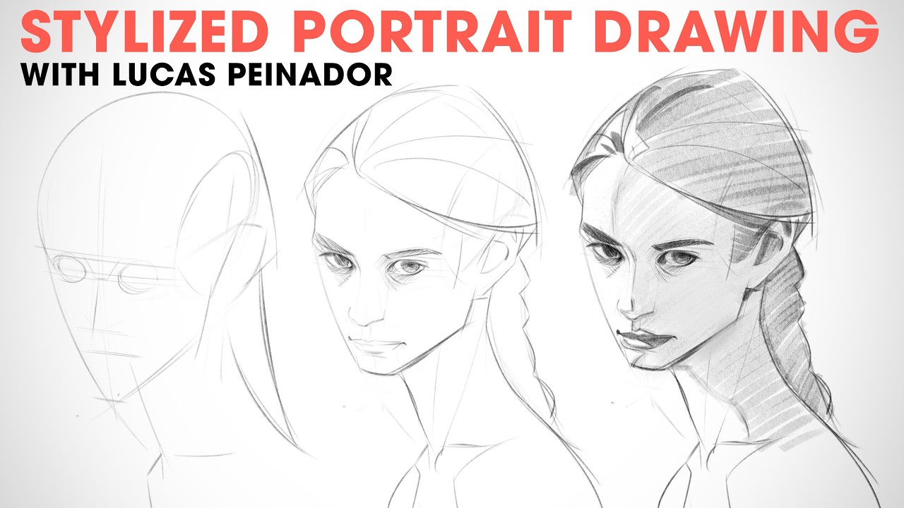 Stylized Portrait Drawing with Lucas Peinador