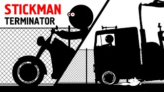 Stickman Cartoon | Terminator | Truck-chase Scene in Adobe Animate