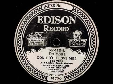 DO YOU? DON'T YOU LOVE ME? by Duke Yellman 52416-L